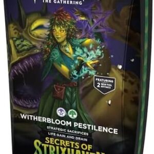 Magic: The Gathering Secrets of Strixhaven Commander Deck - Witherbloom Pestilence (100-Card Deck, Deck Box + Accessories)
