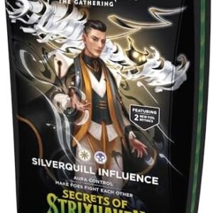 Magic: The Gathering Secrets of Strixhaven Commander Deck - Silverquill Influence (100-Card Deck, Deck Box + Accessories)